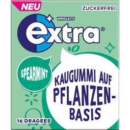 EXTRA Kaugummi auf Pflanzenbasis Spearmint 16 Stück image