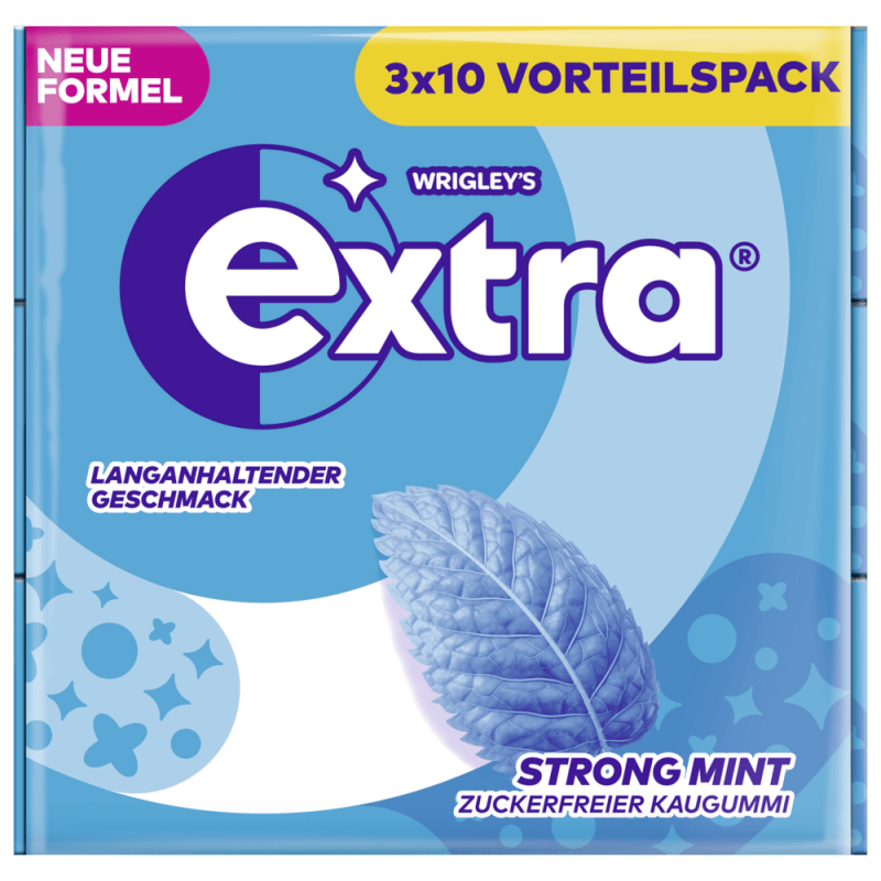 EXTRA Multipack Strong Mint (3x10) Dragees