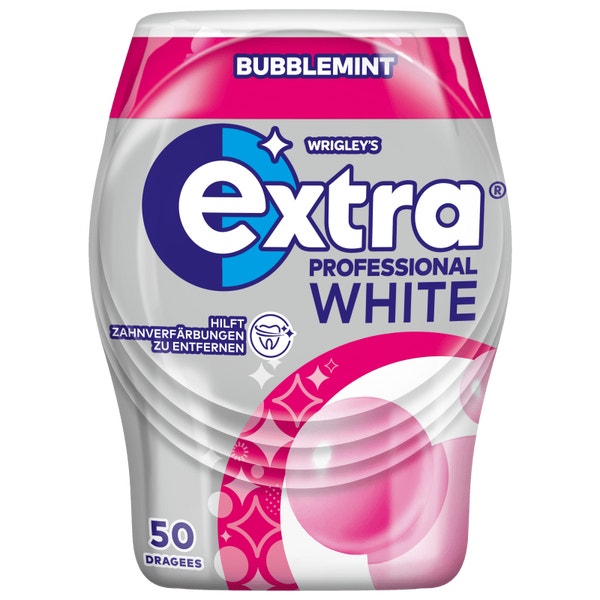 EXTRA PROFESSIONAL White Bubblemint 50 Dragees