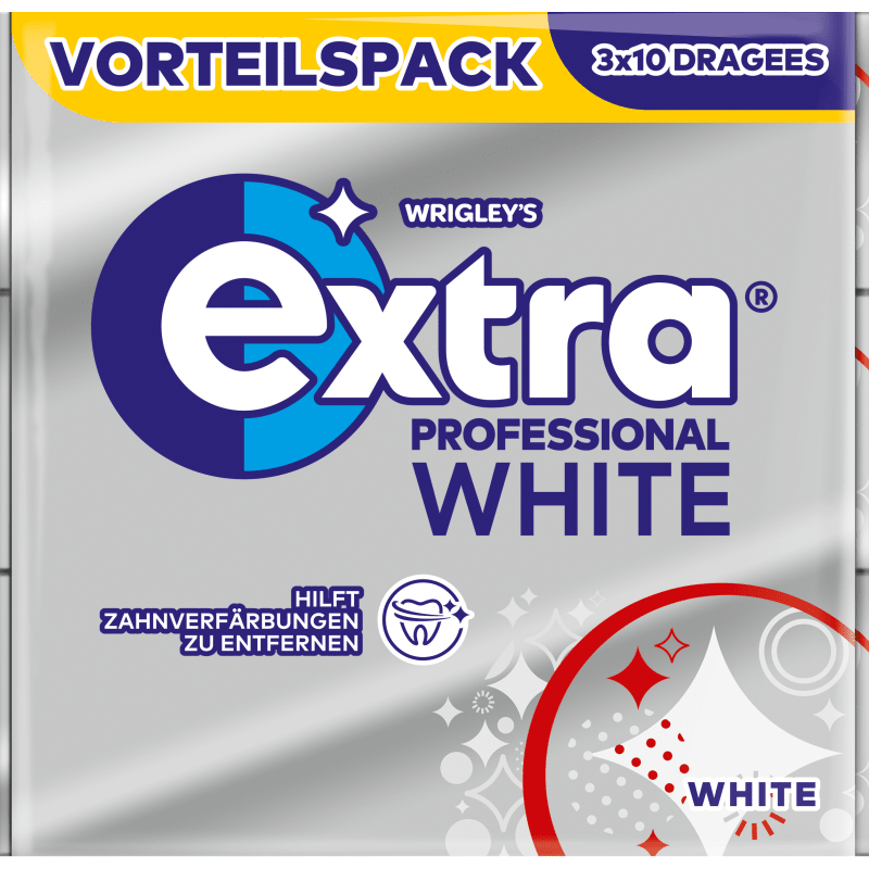 EXTRA PROFESSIONAL WHITE Multipack 3x10 Dragees